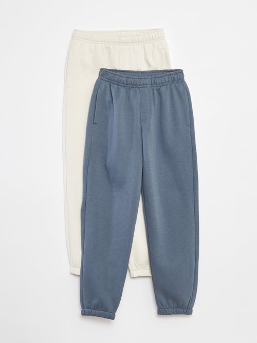 Lot 2 pantalons joggings en molleton - Kiabi