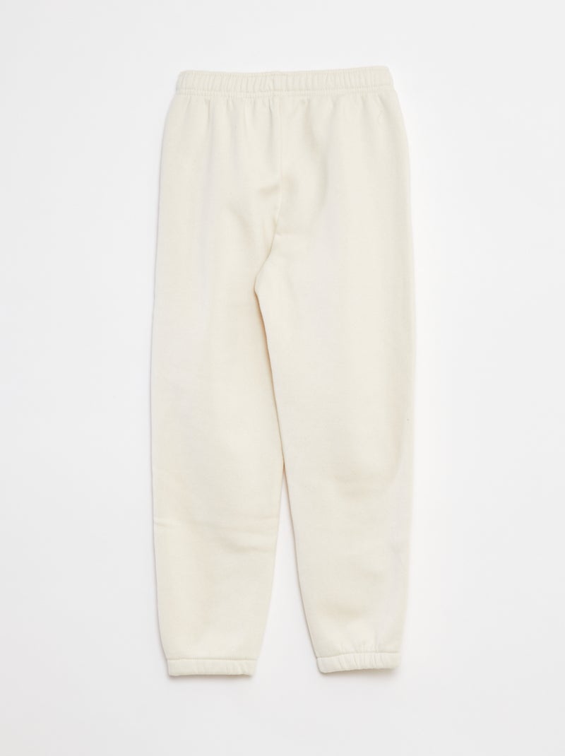Lot 2 pantalons joggings en molleton Beige/bleu - Kiabi
