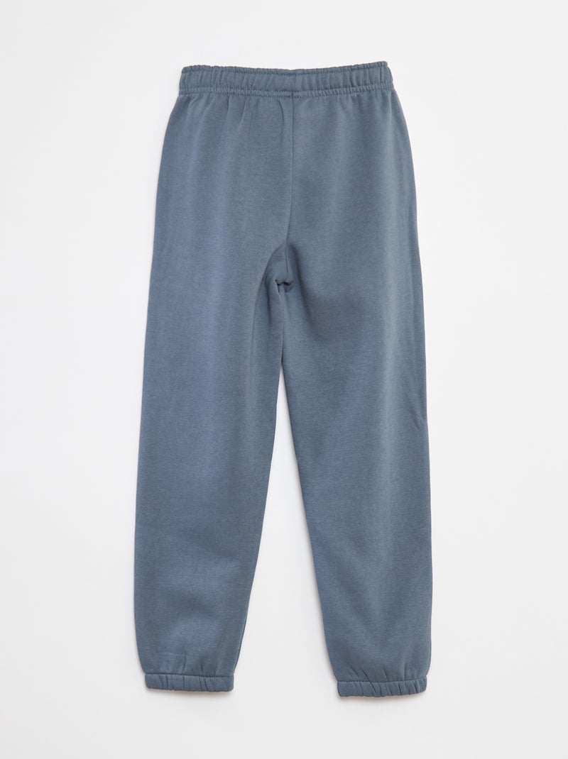 Lot 2 pantalons joggings en molleton Beige/bleu - Kiabi