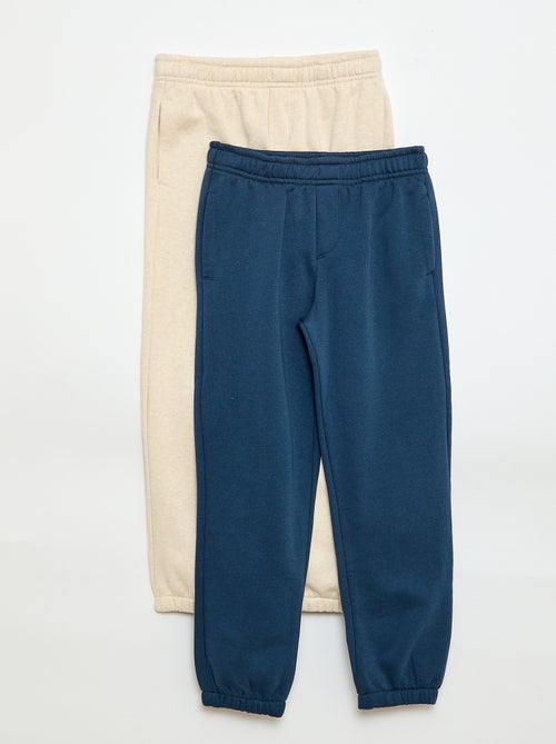 Lot 2 pantalons joggings en molleton - Kiabi
