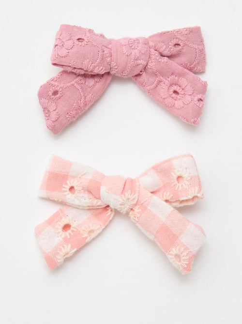 Lot 2 pinces croco à noeud - Kiabi