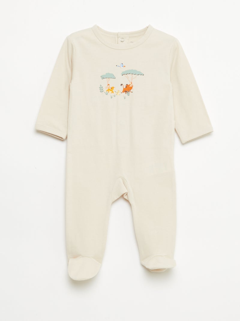 Lot 2 pyjamas 'Simba' Beige - Kiabi