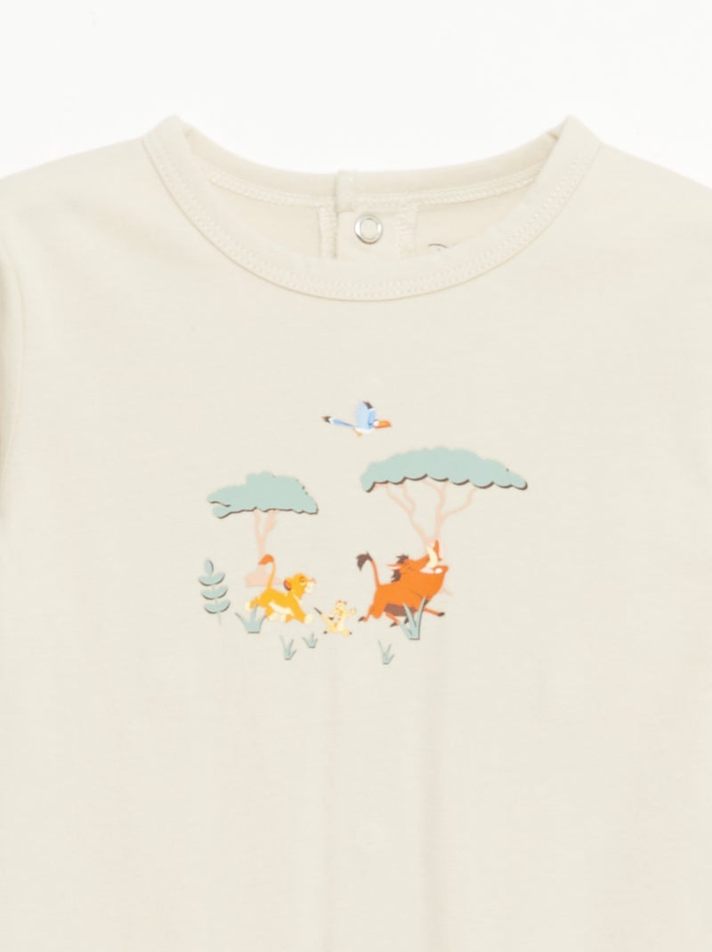 Lot 2 pyjamas 'Simba' Beige - Kiabi