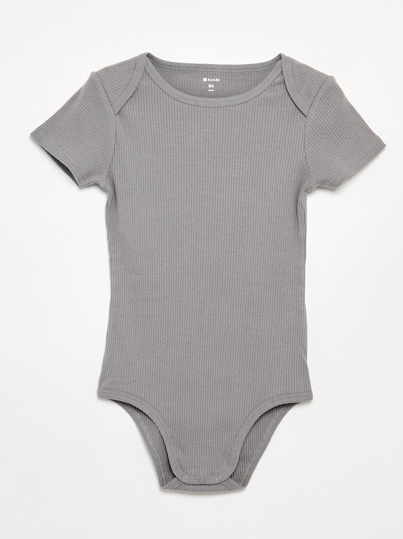 Lot 3 bodies en rib - collection facile à enfiler Beige - Kiabi