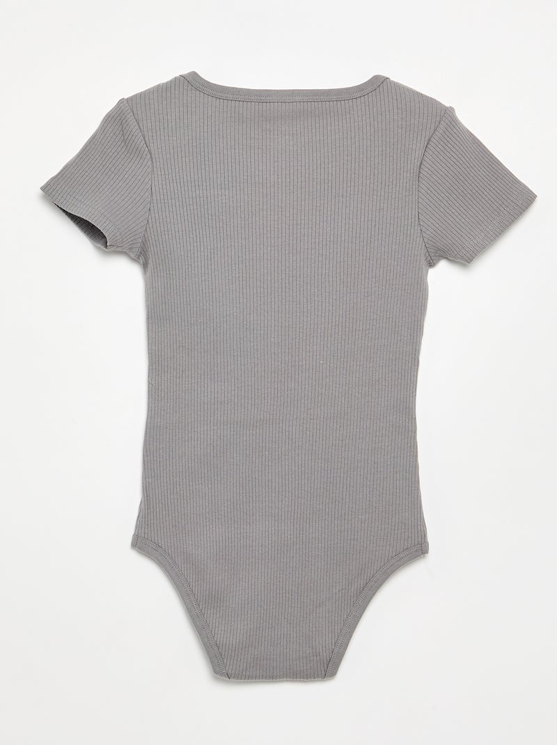 Lot 3 bodies en rib - collection facile à enfiler Beige - Kiabi