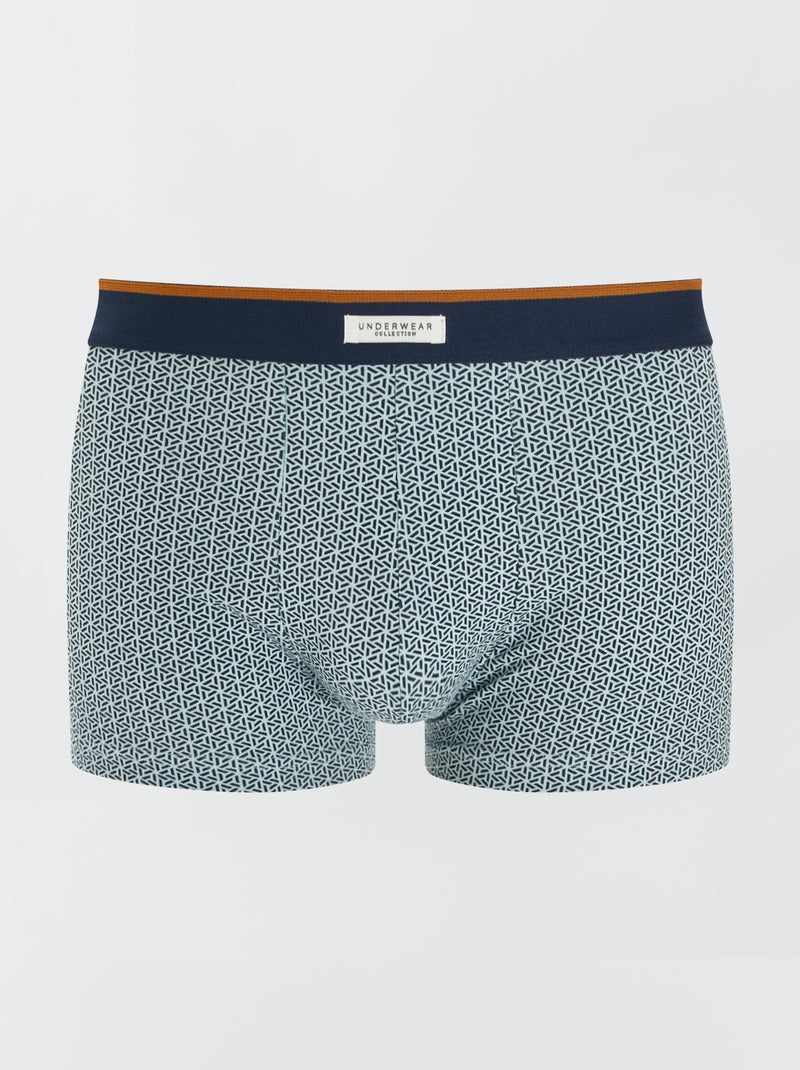 Lot 3 boxers stretch Kaki - Kiabi