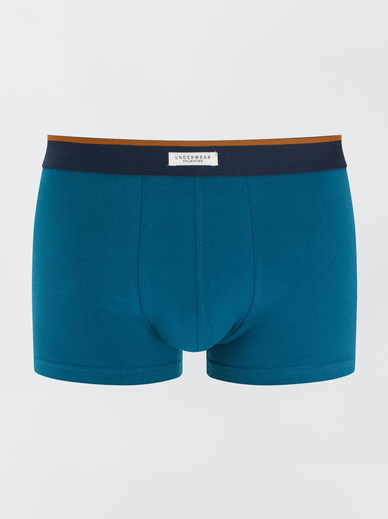 Lot 3 boxers stretch Kaki - Kiabi