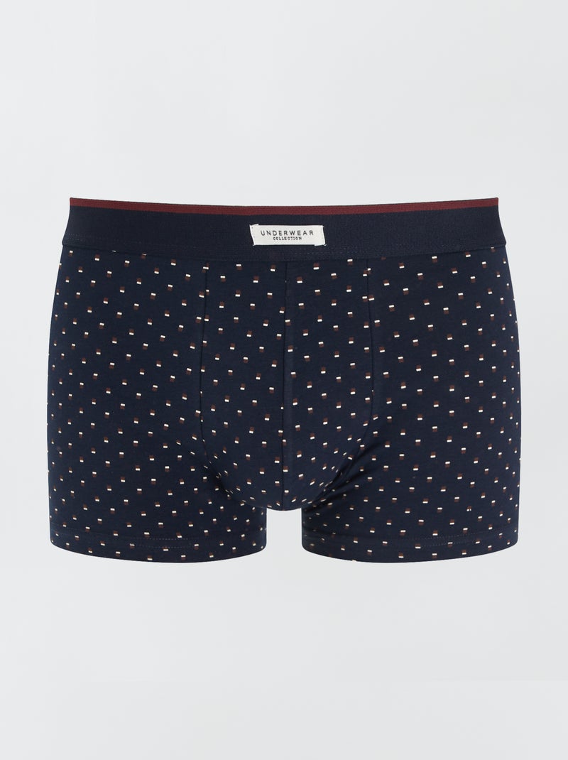 Lot 3 boxers stretch Rouge - Kiabi