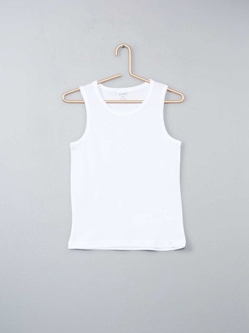 Lot 3 maillots de corps en coton - Kiabi