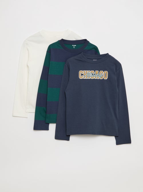 Lot 3 tee-shirts imprimés - Kiabi