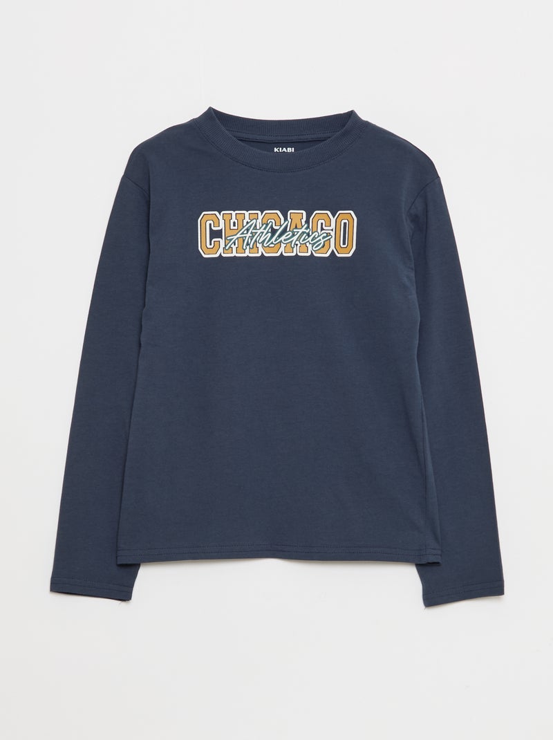 Lot 3 tee-shirts imprimés Bleu - Kiabi