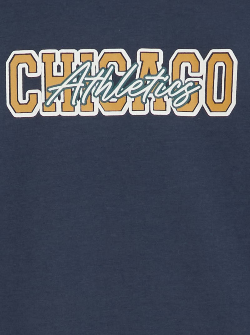 Lot 3 tee-shirts imprimés Bleu - Kiabi