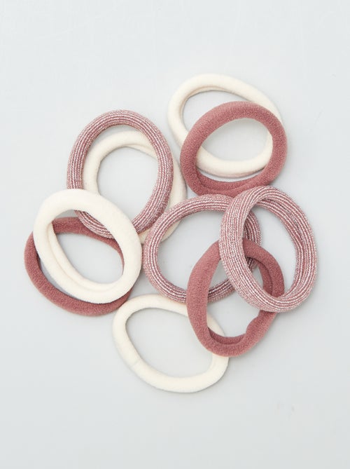 Lot de 10 élastiques pour cheveux - Kiabi