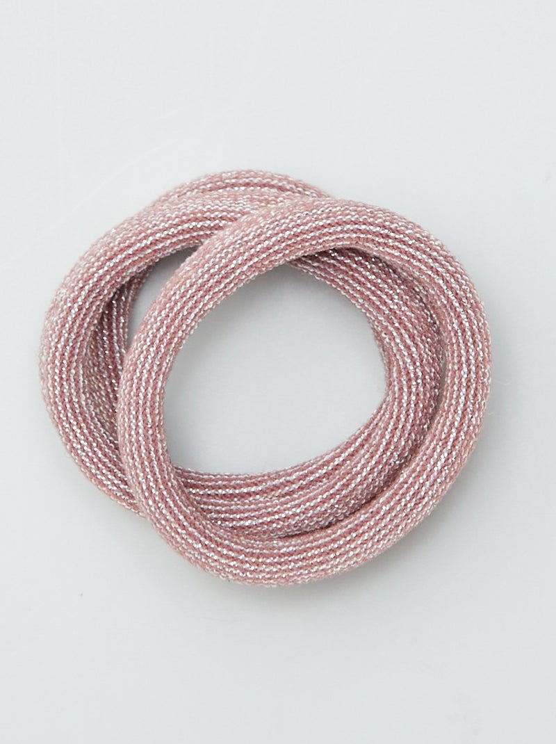 Lot de 10 élastiques pour cheveux BEIGE - Kiabi