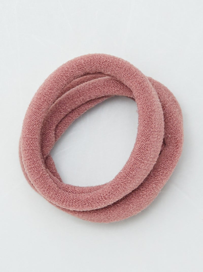 Lot de 10 élastiques pour cheveux BEIGE - Kiabi