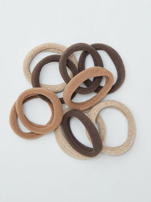 Lot de 10 élastiques pour cheveux - Kiabi