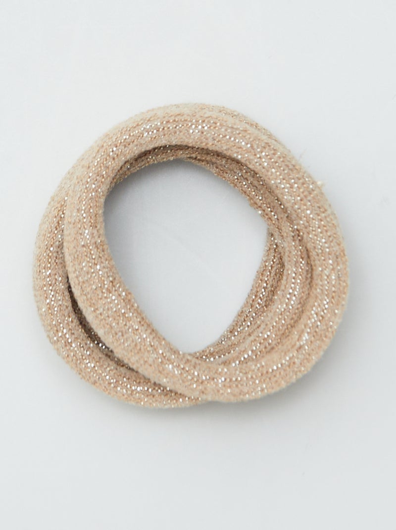 Lot de 10 élastiques pour cheveux MARRON - Kiabi