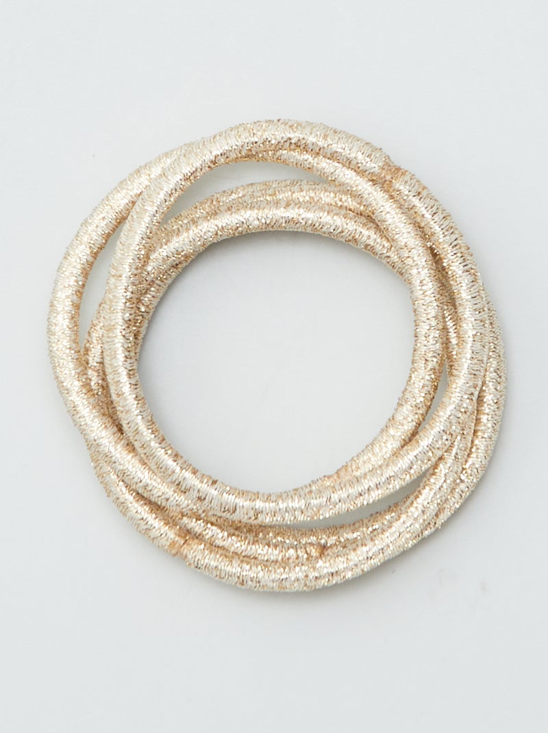 Lot de 15 élastiques BEIGE - Kiabi