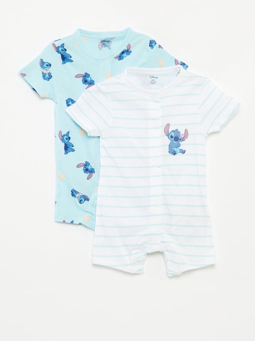 Lot de 2 barboteuses à manches courtes 'Disney' - Kiabi