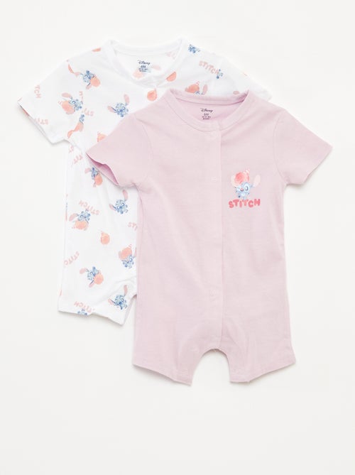 Lot de 2 barboteuses à manches courtes 'Disney' - Kiabi