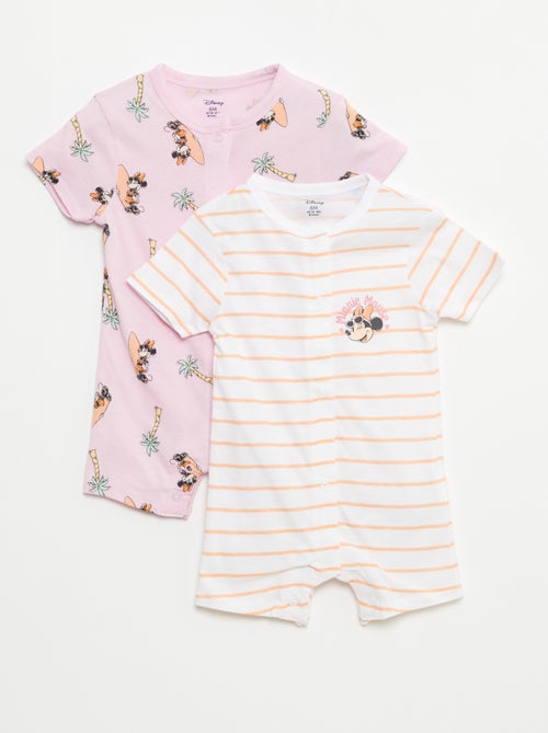 Lot de 2 barboteuses à manches courtes 'Disney' - Kiabi