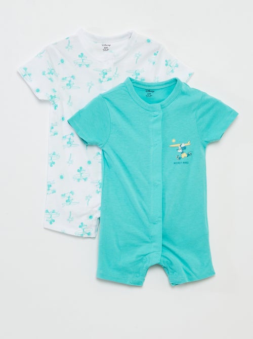 Lot de 2 barboteuses à manches courtes 'Disney' - Kiabi