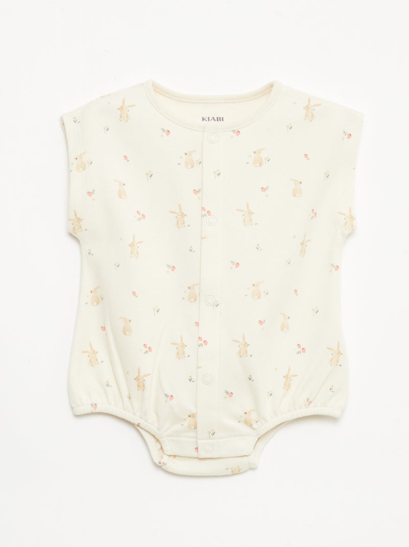 Lot de 2 barboteuses Blanc - Kiabi