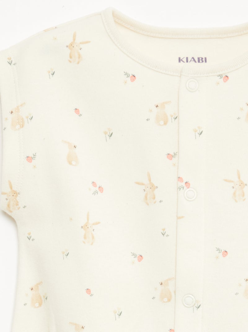 Lot de 2 barboteuses Blanc - Kiabi