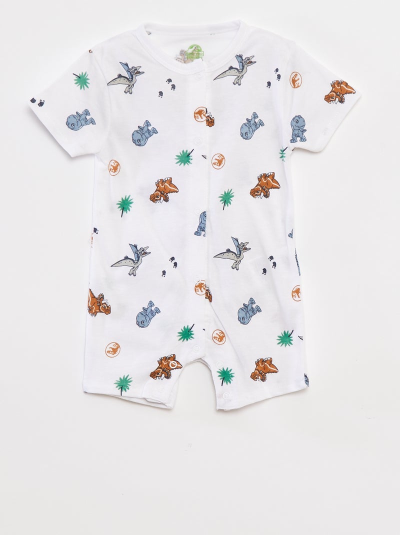 Lot de 2 barboteuses de nuit BLANC - Kiabi