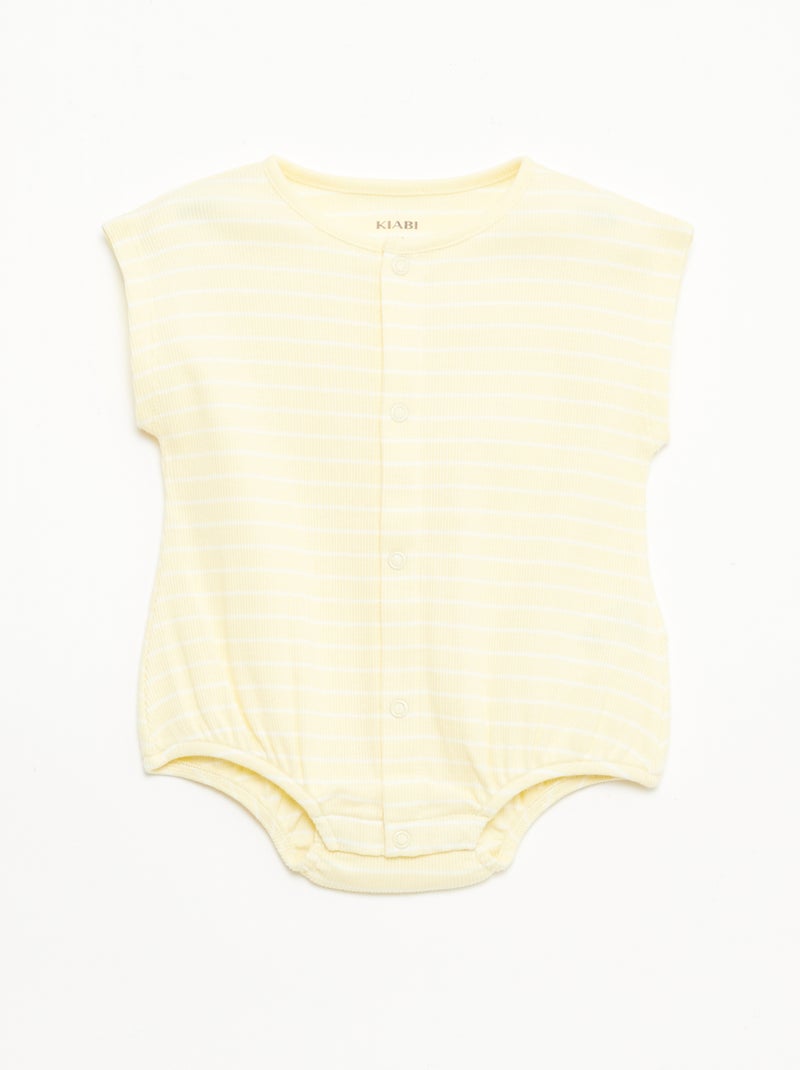 Lot de 2 barboteuses Jaune - Kiabi