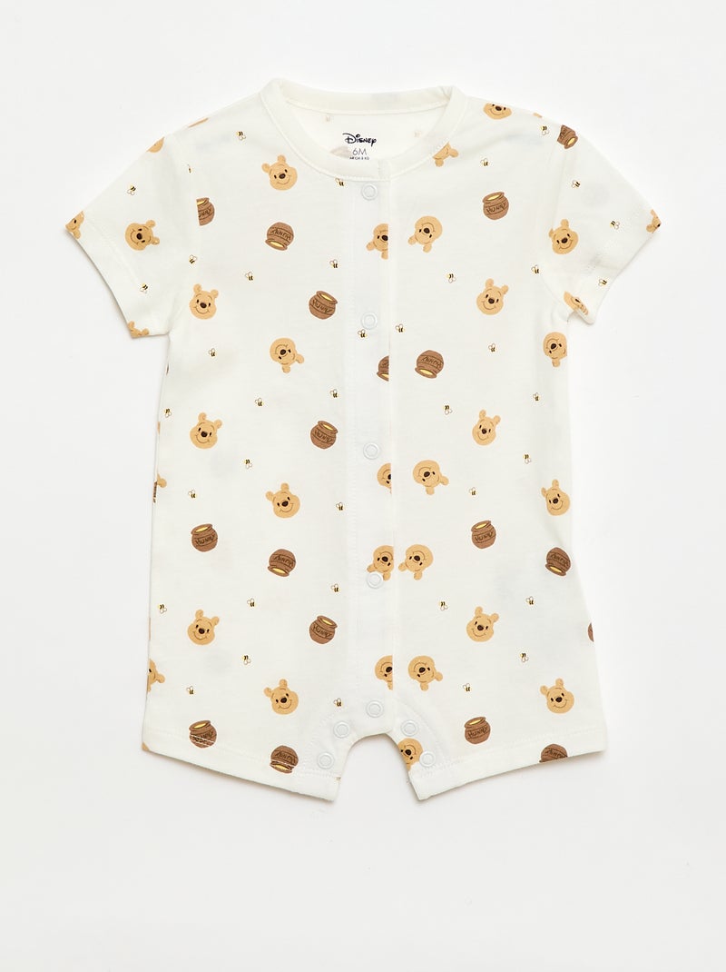 Lot de 2 barboteuses 'Winnie' 'Disney' Blanc - Kiabi