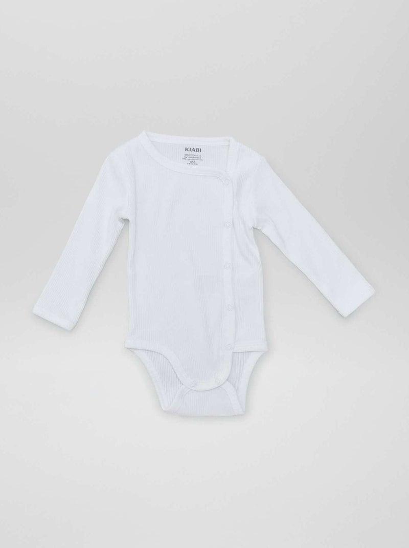 Lot de 2 bodies - collection facile à enfiler Blanc - Kiabi