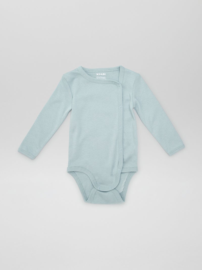 Lot de 2 bodies - collection facile à enfiler Bleu/blanc - Kiabi