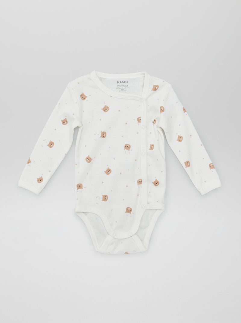 Lot de 2 bodies - collection facile à enfiler Bleu/blanc - Kiabi