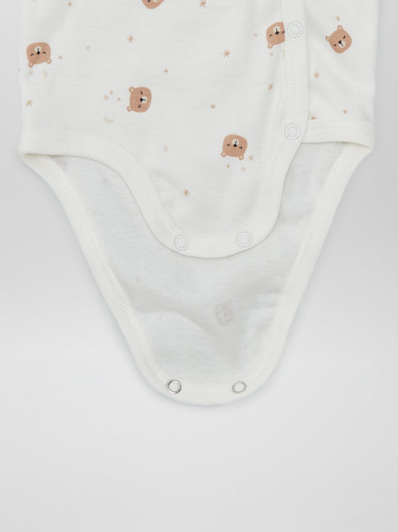 Lot de 2 bodies - collection facile à enfiler Bleu/blanc - Kiabi