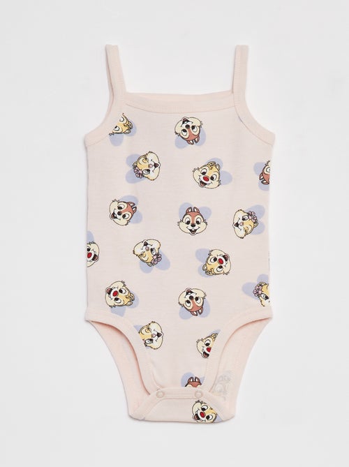 Lot de 2 bodies à fines bretelles 'Tic&Tac' - Kiabi