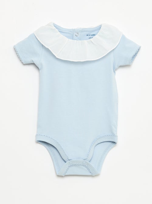 Lot de 2 bodies avec col claudine - Kiabi