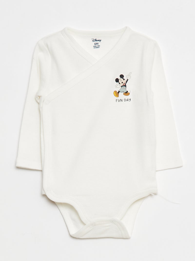 Lot de 2 bodies 'Disney' 'Mickey' Vert - Kiabi