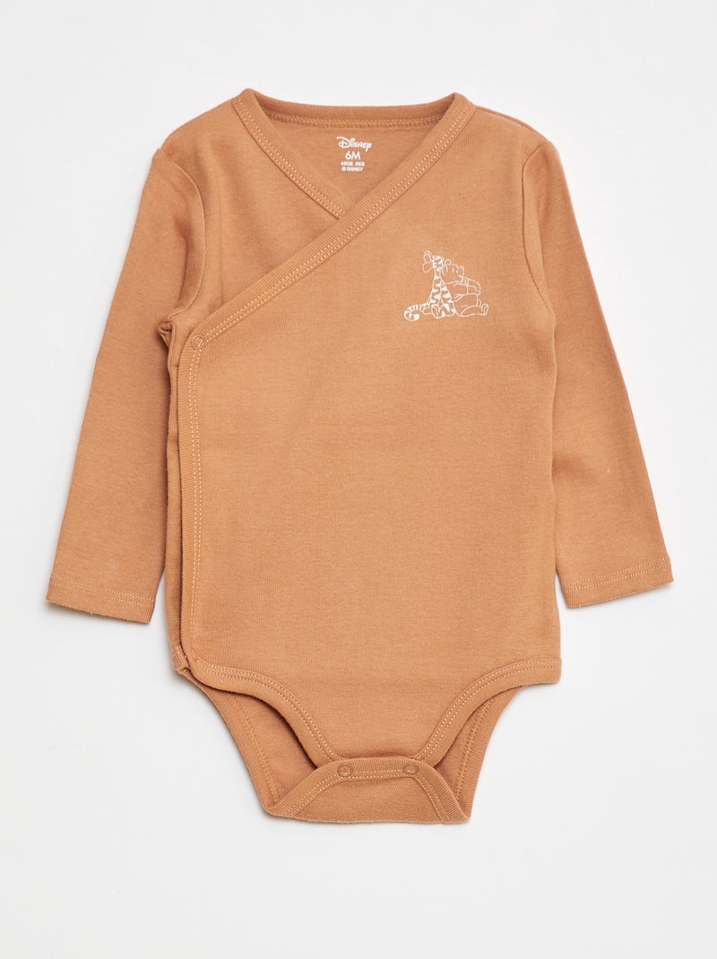 Lot de 2 bodies 'Disney' 'Winnie' Marron - Kiabi