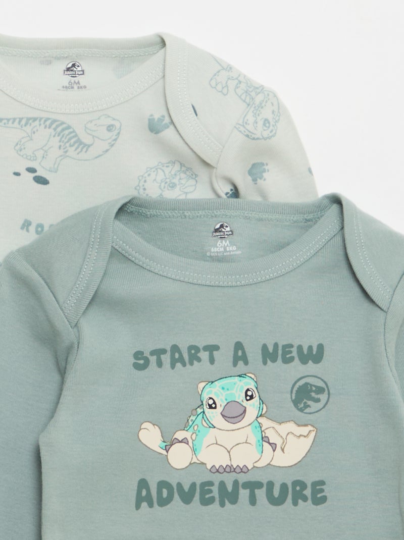 Lot de 2 bodies 'Jurassic Park' Vert - Kiabi