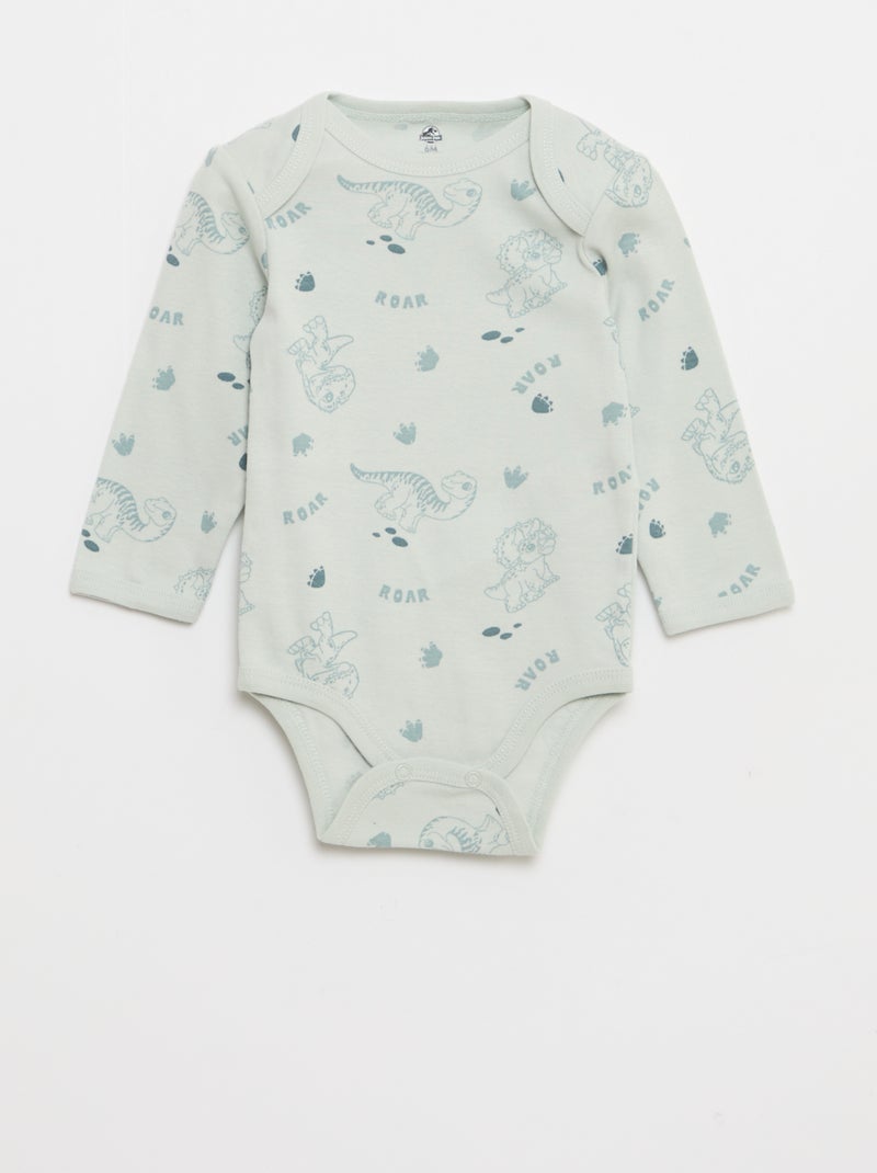 Lot de 2 bodies 'Jurassic Park' Vert - Kiabi