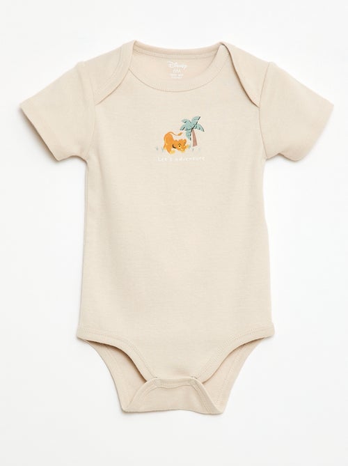 Lot de 2 bodies manches courtes 'Disney' 'Simba' - Kiabi