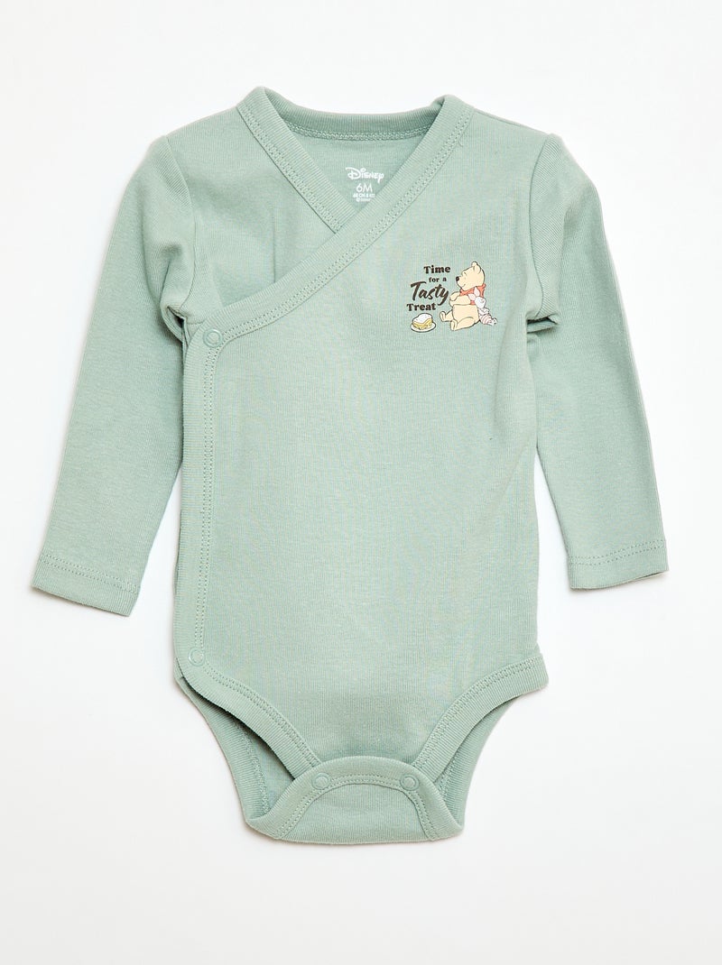 Lot de 2 bodies 'Minnie' Vert - Kiabi