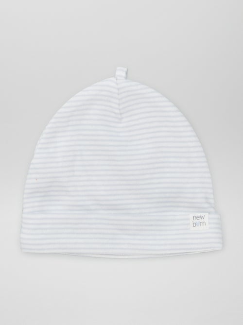 Lot de 2 bonnets nouveau-né - Kiabi