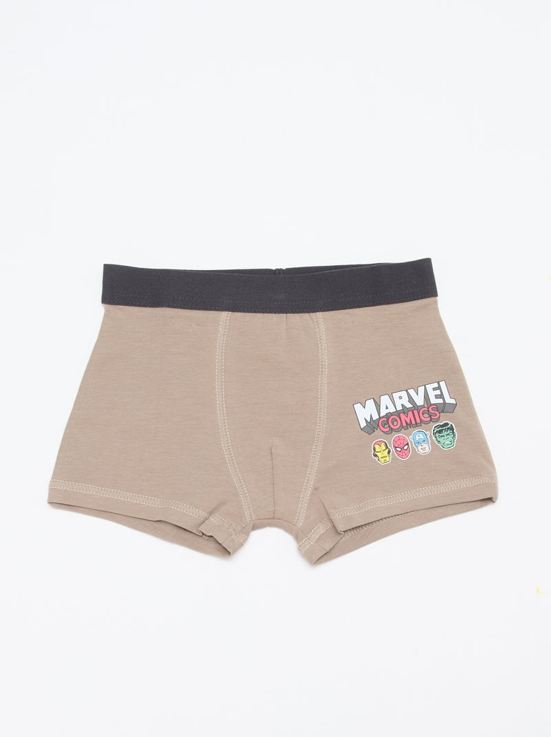 Lot de 2 boxers 'Marvel' Beige - Kiabi