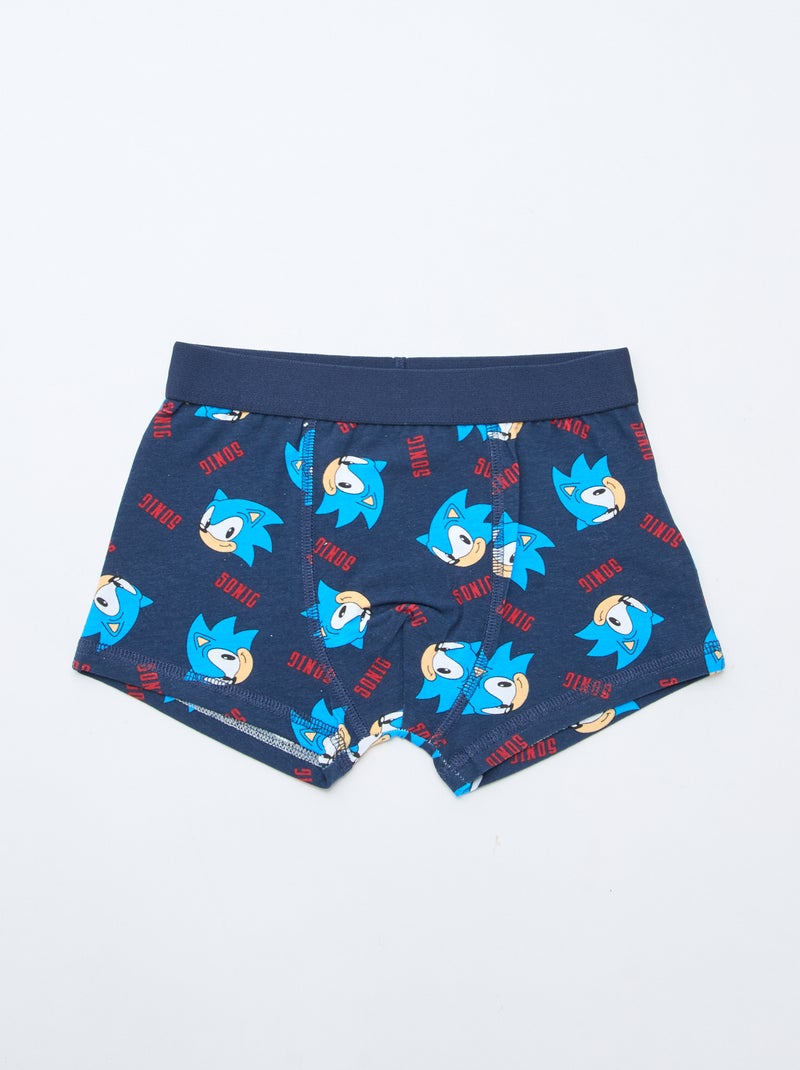 Lot de 2 boxers 'Sonic' Bleu - Kiabi