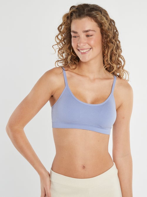 Lot de 2 brassières côtelés - Kiabi