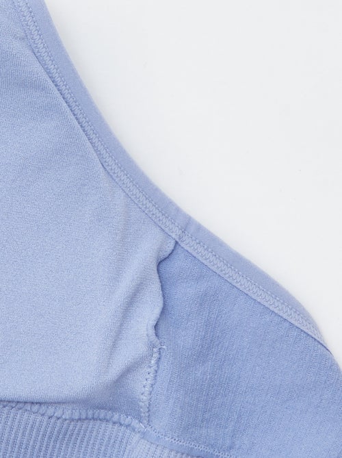 Lot de 2 brassières côtelés - Kiabi