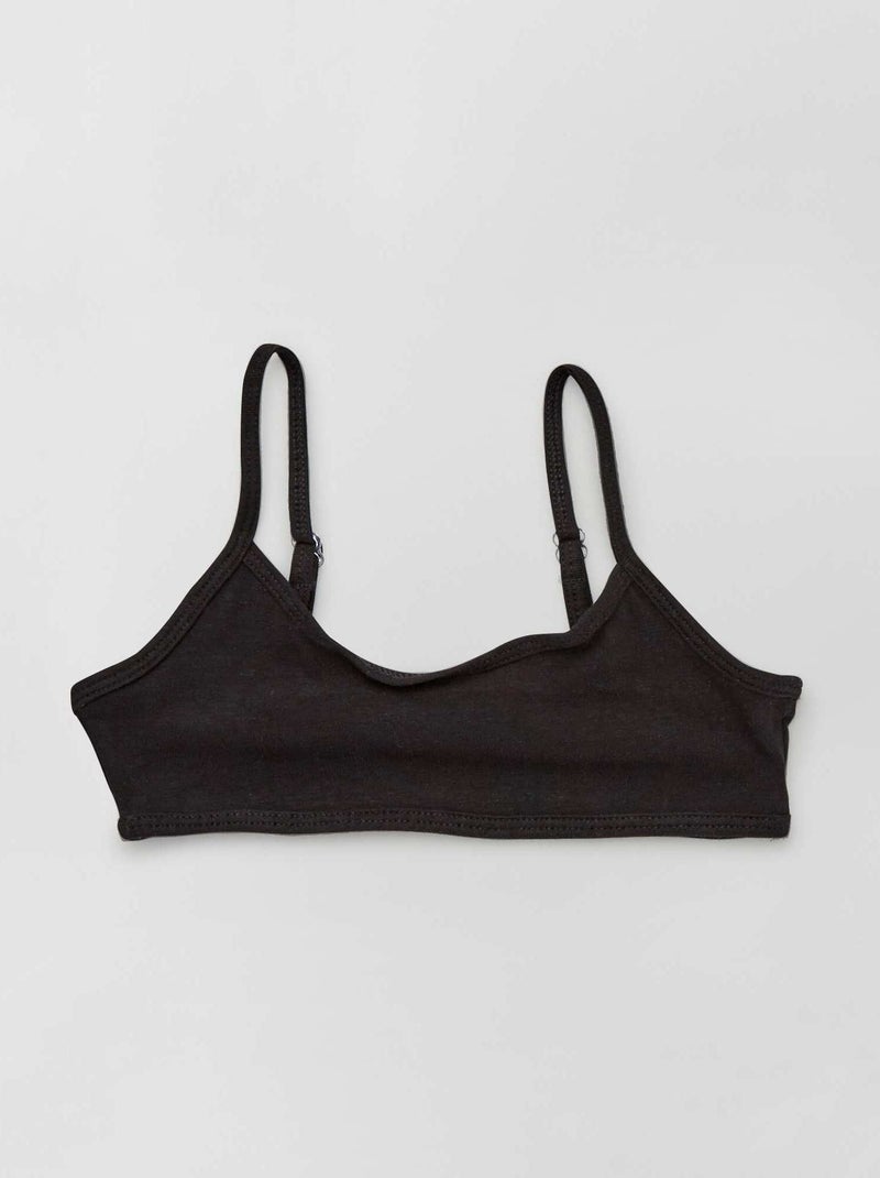 Lot de 2 brassières Noir - Kiabi