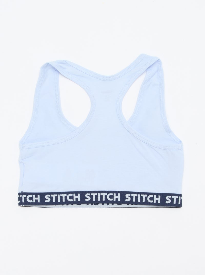 Lot de 2 brassières 'Stitch' Bleu - Kiabi